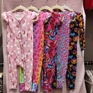 Bums & Roses (Little Bum Bums) Footless Rompers